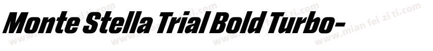 Monte Stella Trial Bold Turbo字体转换